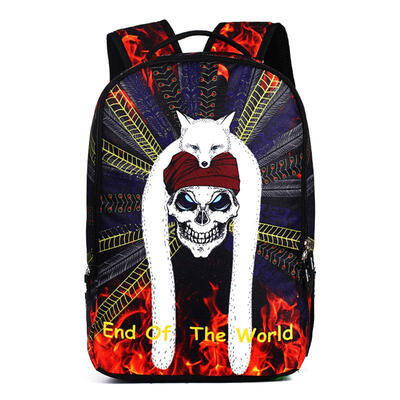 

Student School Bag Originality Skull Fashion Youth Backpack For Teenagers Boys Sports Casual Rucksack Travel Daypack