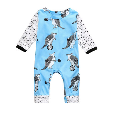 

Newborn Infant Baby Girl Boy Long Sleeve Cartoon Romper Jumpsuit Clothes Outfits