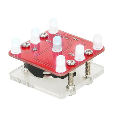 

DIY Swing Shaking LED Dice Kit Module with Small Vibration Motor