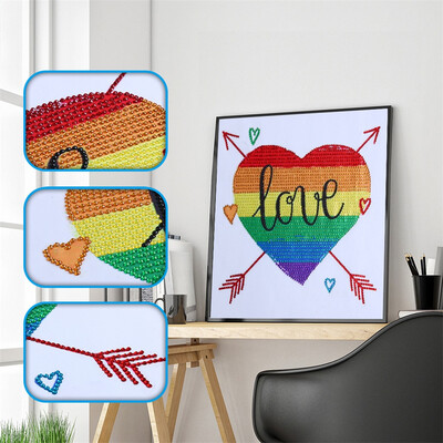 

Gobestart Special Shaped Diamond Painting DIY 5D Partial Drill Cross Stitch Kits Crystal R