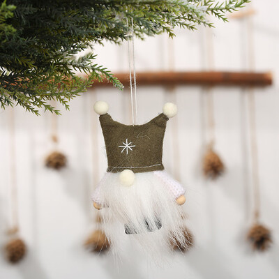 

Gobestart Lovely Christmas Tree Decorations Woolen Yarn Angel Doll Pendant Hanging Party