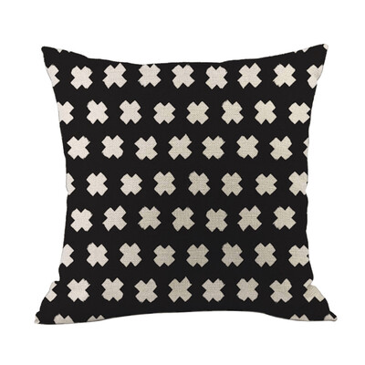 

〖Follure〗2019 New Geometric Linen Pillowcase Sofa Throwing Pad Set Home Decoration