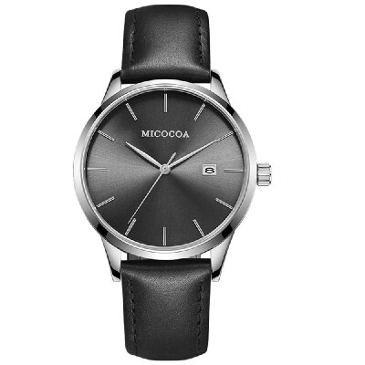 

MICOCOA mens business watch ultra-thin quartz watch male waterproof factory a generation Steel shell silver surface silv