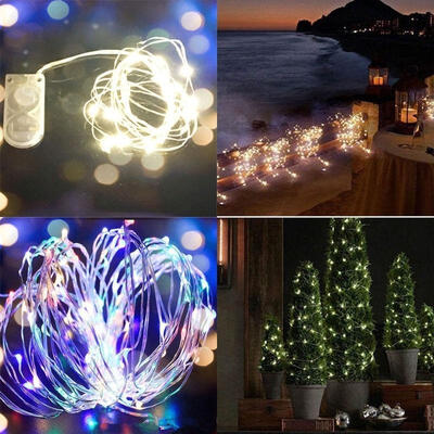 

102030LEDs Battery Operated Christmas Mini LED Copper Wire String Fairy Lights