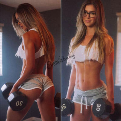 

Womens Gym Yoga Shorts Sports Fitness Stretch High Waist Hot Pants Mini Shorts