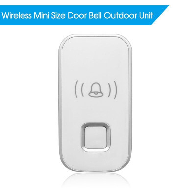 

Wireless Mini Size Door Bell Outdoor Push Button IP55 Waterproof Doorbell Elegant Design Sensitive Transmission Black