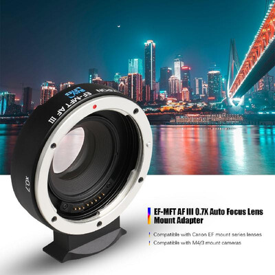

KIPON EF-MFT AF III 07X Auto Focus Lens Mount Adapter Ring for Canon EOS EF Lens to Olympus Panasonic M43 MFT Mount Camera