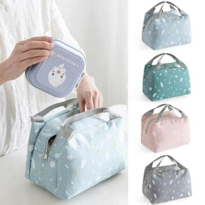 

Fashion Insulated Thermal Cooler Striped Lunch Bag Travel Bag Picnic Carry Tote Cases