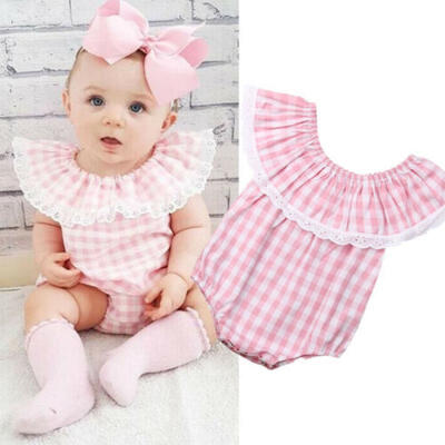 

Newborn Baby Girl Romper Floral Bodysuit Sunsuit Summer Clothes Outfits 0-18M US