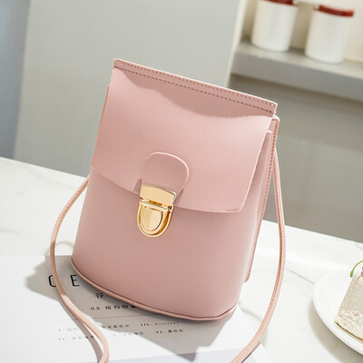 

Tailored Candy Color One Shoulder Small Backpack Messenger Bag Mobile Phone Bag Purse BK