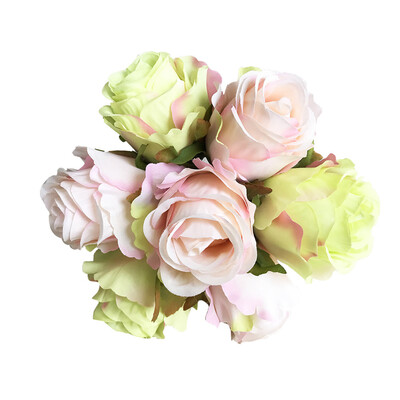 

Toponeto 1Bouquet 7 Heads Artificial Peony Silk Flower Leaf Home Wedding Party Decor