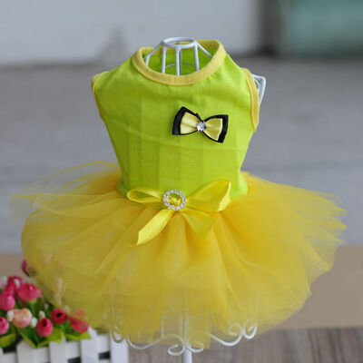 

Summer Dog Mesh Dress Clothes Small Dog Wedding Dress Pet Costumes Tutu Dress For Dogs Dress