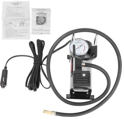 

Greensen Auto Single Cylinder Air Compressor Pump 12V 100PSI Tire Inflator with Pressure Gauge