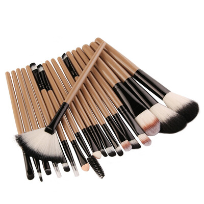 

Toponeto 18 pcs Makeup Brush Set tools Make-up Toiletry Kit Wool Make Up Brush Set BK