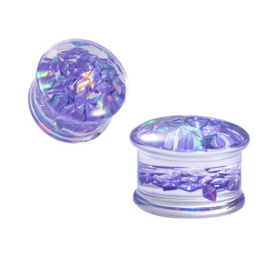 

1 Pair Pretty Acrylic Granular Design Ear Plug Body Piercing Jewelry Ear Stretcher 8-16Mm