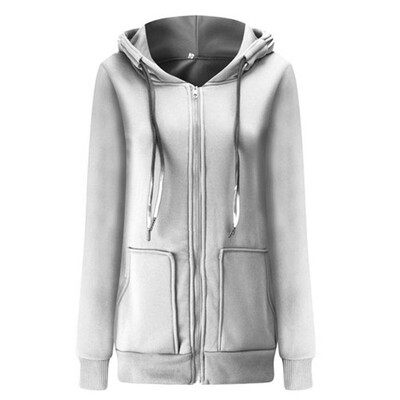 

Toponeto Fashion Women Casual Drawstring Splicing Full Sleeve Hooded Zipper Pocket Coat