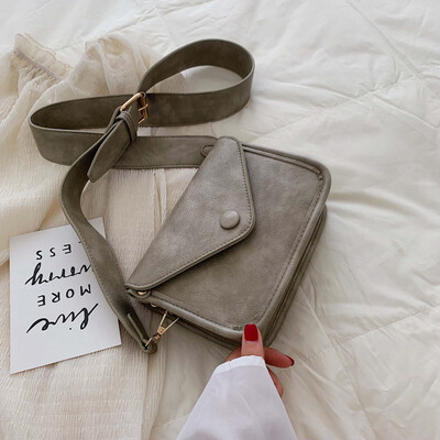 

Chic simple retro bag summer Joker broadband womens bag new 2019 fashion shoulder slung small square bag