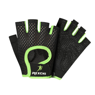 

Half Finger Non-slip Unisex 1 Pair Gloves Elastic Silicone Pads Workout Training