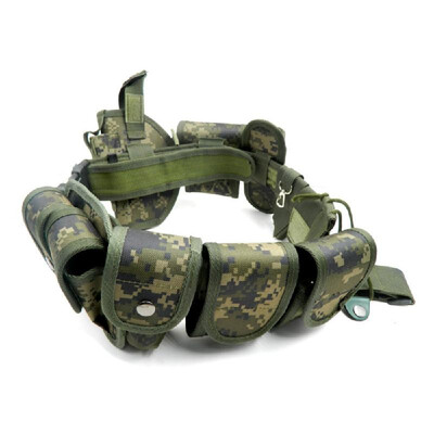 

Lixada Outdoor Tactical Belt Law Enforcement Modular Equipment Police Security Military Duty Utility Belt with Pouches Holster Gea
