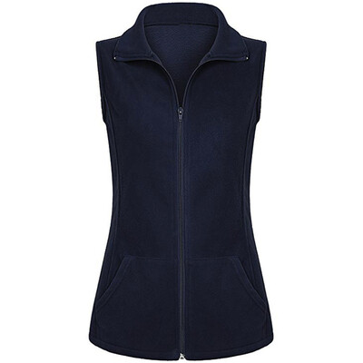 

Toponeto Women Casual Zip Up Front Lightweight Fleece Vest Sleeveless Pockets Jacket Coat