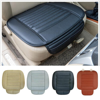 

Universal Black Car Front Seat Cover Breathable PU leather Seat pad Cushion