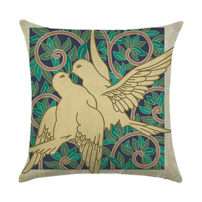 

Colorful Pillow Case Cushion Cover Sofa Bed Car Tree Birds Home Decor 18X18"