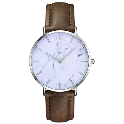 

Women Watches Marble Pattern Dial Unisex Quartz Wristwatch Ladies Casual Leather Strap Fashion Clock Relojes Para Mujer