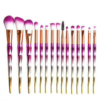 

Toponeto 15 PCS Make Up Foundation Eyebrow Eyeliner Blush Cosmetic Concealer Brushes