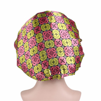 

Womens Floral Faux Silk Night Sleep Cap Hair Bonnet Hat Head Cover Turban Wrap
