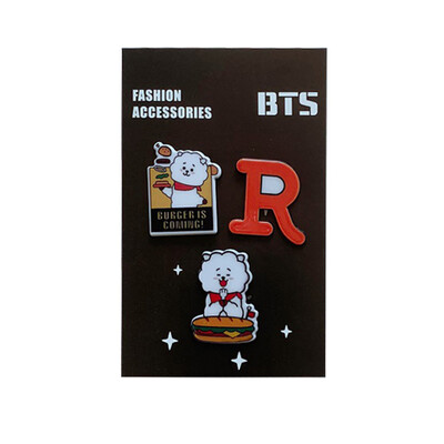 

3 Pack Kpop BTS Brooch Pin Kpop Bangtan Boys Brooches