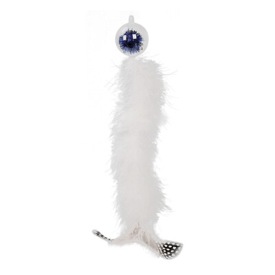 

Natural Interactive Tease Cat Feather Toys Christmas Crystal Cat Ball Toys