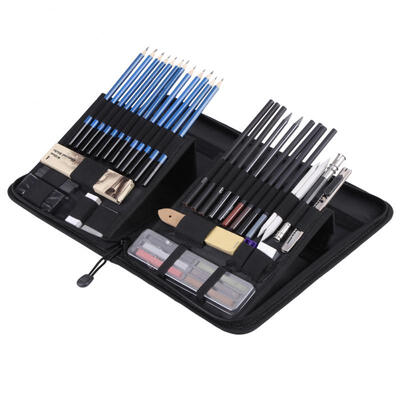 

Greensen 48PCS Professional Sketching Drawing Pencils Kit Carry Bag Art Painting Tool Set Student Black