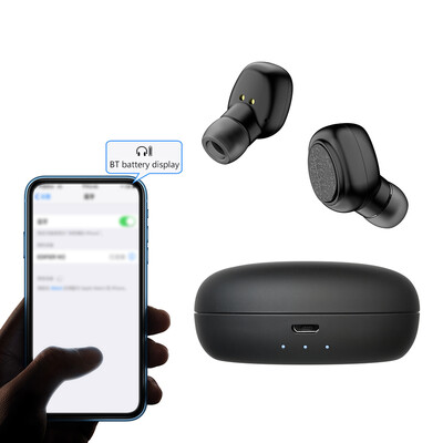 

TWS Earbuds Bluetooth 50 True Wireless Headphones HD Mini In-Ear Headset Hands-free with Mic Pick Up Automatic Pairing