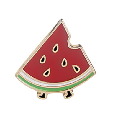 

Cute Alloy Brooch Pins Cartoon Chips Hamburger Pizza Watermelon Brooch Kids Gift