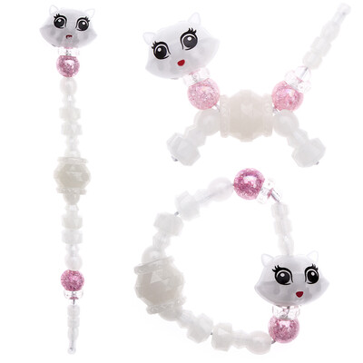 

Luminous Magical Pets Bracelets Transforms Magically from Bracelet to Pet Colorful Jewel-Like Beads Bracelet