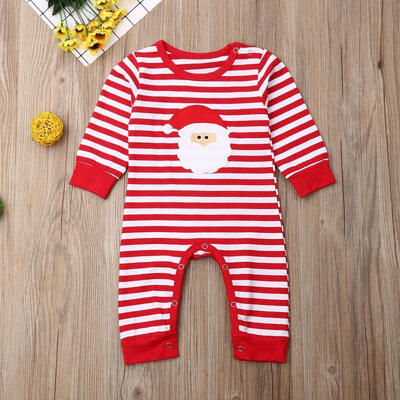 

Newborn Baby Boys Girls Striped Costumes Outfits Long Sleeve Halloween Christmas Rompers Bodysuits One-Piece Clothes Set