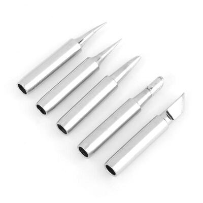 

Greensen 5pcs 900M-T Soldering Iron Tip Set Lead-free Solder Tip 936 Soldering Station Tool