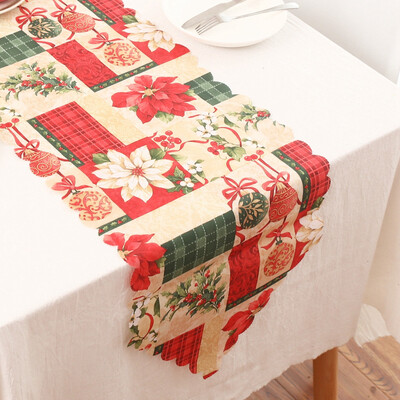 

Gobestart Christmas Table Flag Polyester Printed Table Flag Table Decoration Supplies