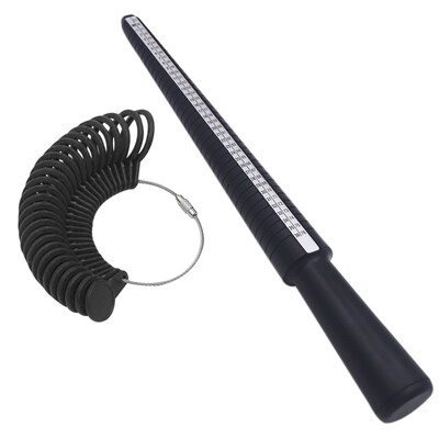 

〖Follure〗Ring Size Stick Mandrel Finger Gauge Ring Sizer Set Measuring Sizes Jewelry Tool