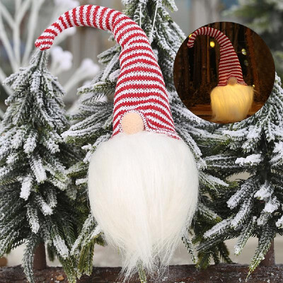 

Christmas Dolls Decoration LEDs Light Glowing Forest Old Man Hanging Decorations