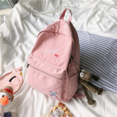 

Schoolbag female Korean version of ulzzang high school students in junior high school inswind backpack antique doll shoulder bag