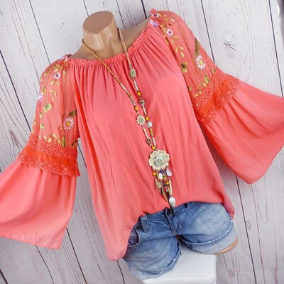 

Plus Size Boho Women Long Sleeve Kaftan Baggy Blouse T Shirt Tops Casual Tunic