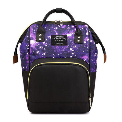 

Star Sky Print Mommy Maternity Backpacks Nylon Nursing Baby Nappy Bags