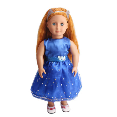 

Tailored DIY Doll Clothes Dress for 18 inch Doll Baby Kids Gifts Dress Party Clothes New