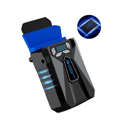 

COOLCOLD K29 Laptop Air Extracting Cooling Fan Portable Computer Cooler Intelligent Temperature Control Breathing Light LCD Black