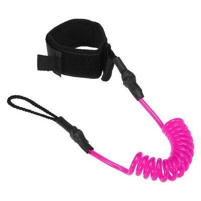 

4 Feet Ankle Leash Surfing Elastic Coiled Stand UP Paddle Board Leg Rope Surfboard Ankle Leash