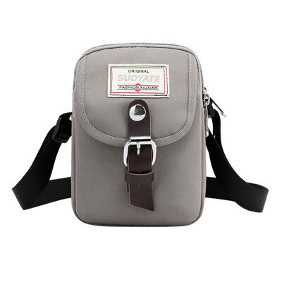 

Tailored Womens Solid Color Shoulder Messenger Bag simple Canvas Bag Portable Phone Bag