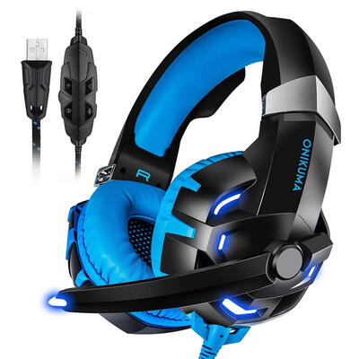 

ONIKUMA K2A Wired Gaming Headset Stereo Headphones with Mic LED for PC PS4