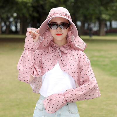 

Summer big along the sun hat woman outdoor sun protection face hat hundred set up UV bike outing sun hat