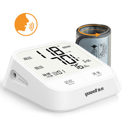 

Yu Yue YUWELL electronic sphygmomanometer home arm measuring instrument YE670F voice broadcast HD backlight